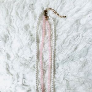 Forever 21 Jewelry - Forever 21 Pink & White Beaded Longline Necklace Forever 21 Jewelry - Forever 21 Pink & White Beaded Longline Necklace